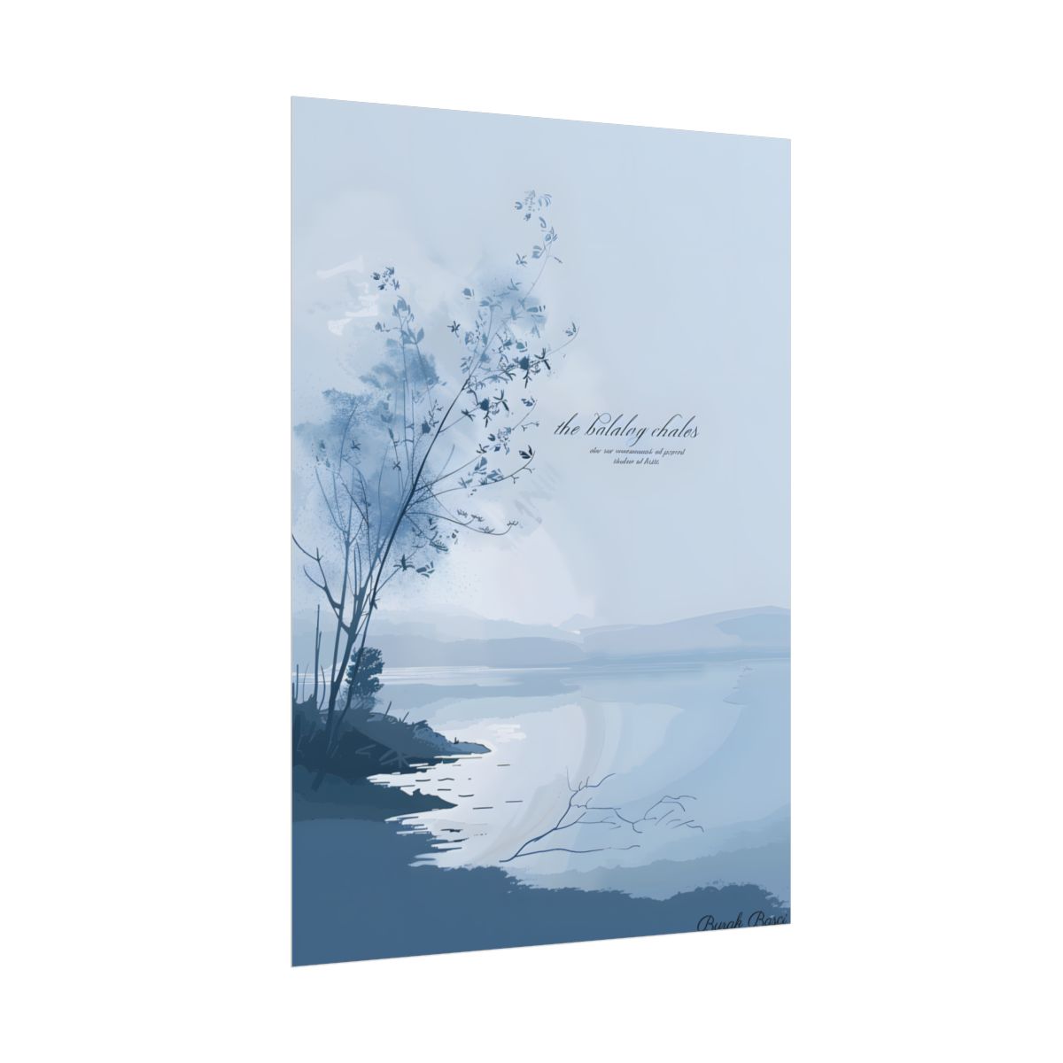 Serene Landscape: Inspirational Quote Art - Poster
