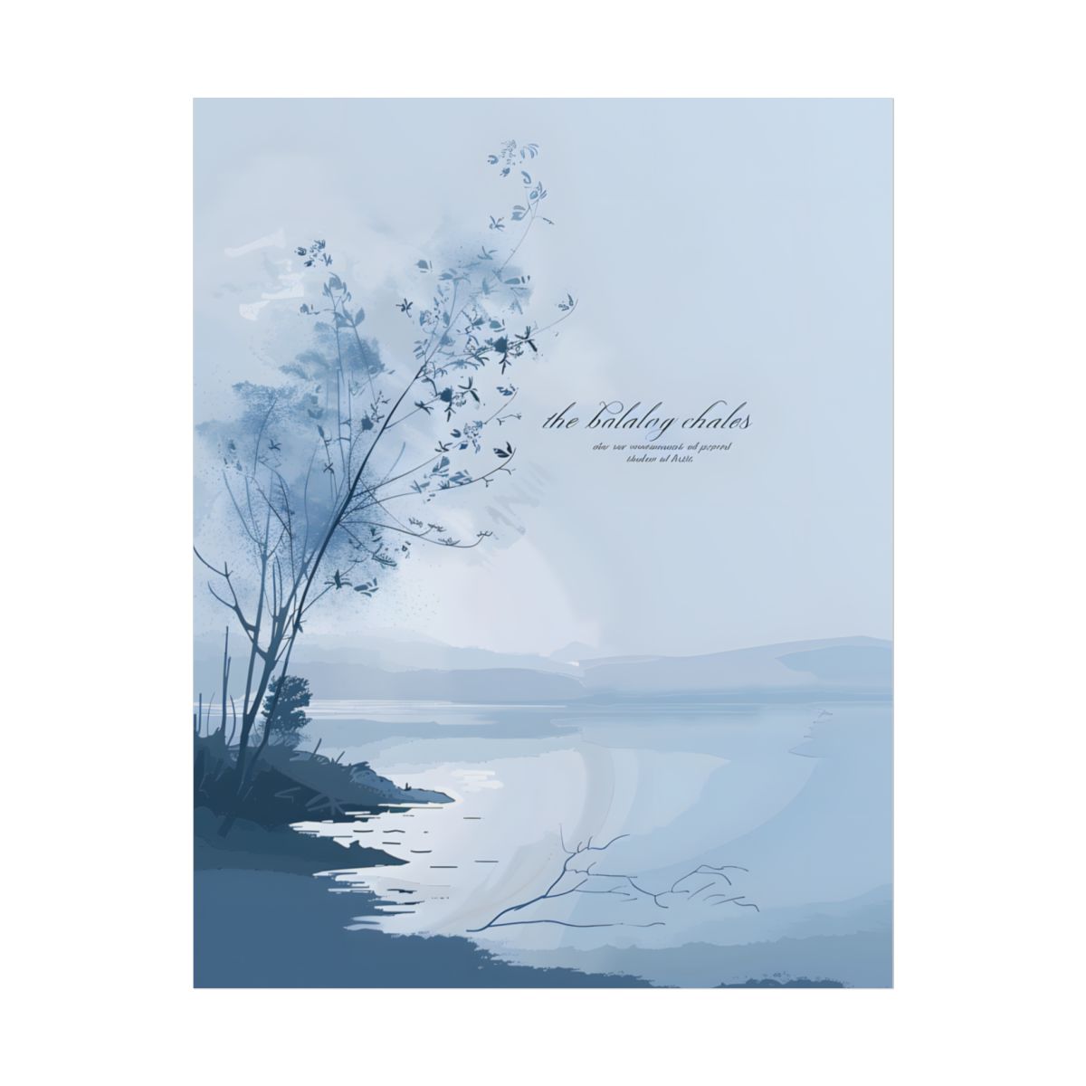 Serene Landscape: Inspirational Quote Art - Poster