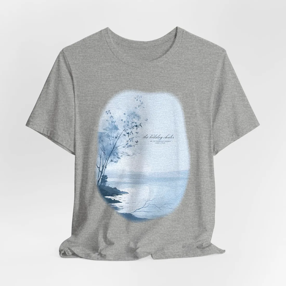 Serene Landscape: Inspirational Quote Art - T-Shirt (Athletic Heather)
