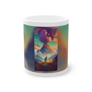 Figures on a Flower Hill Mug