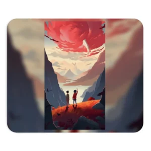 Two Children Overlooking a Valley Mouse Pad