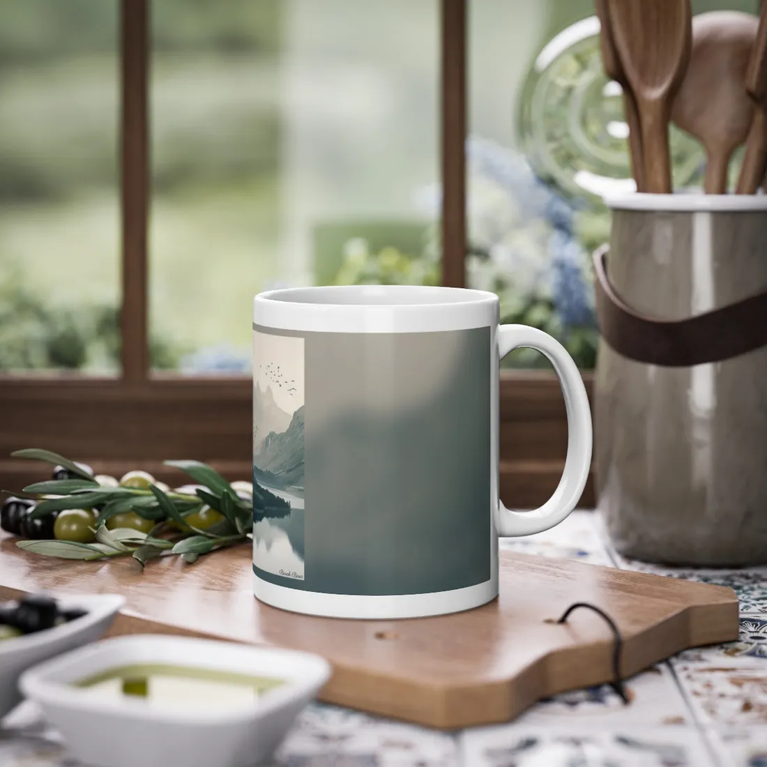 Serene Mountain Lake: A Peaceful Nature - Mug