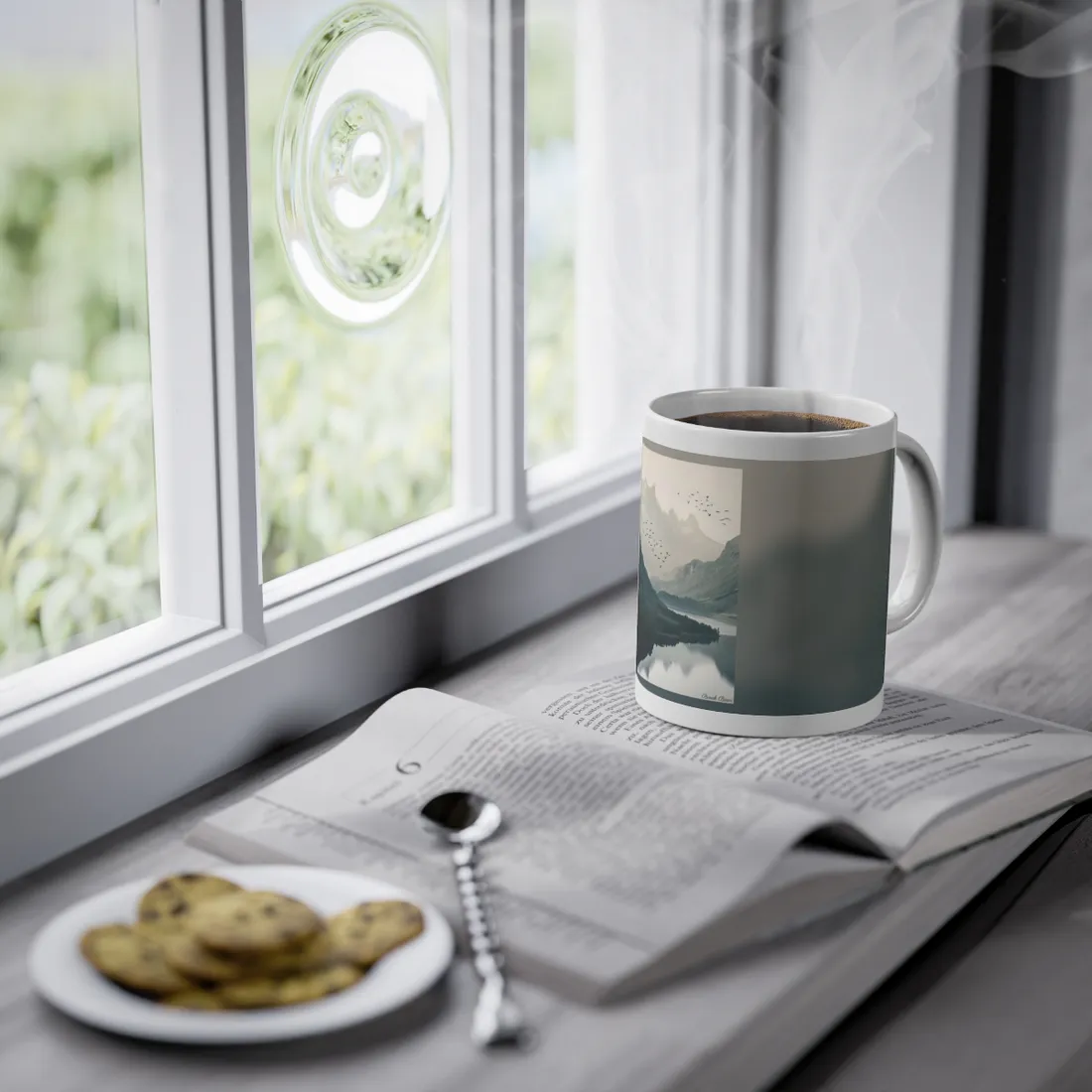 Serene Mountain Lake: A Peaceful Nature - Mug