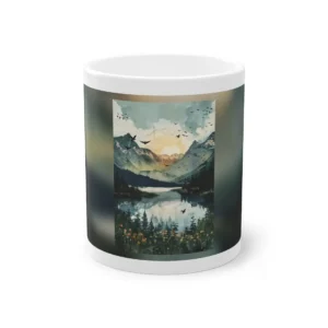 Mountain Lake at Sunrise Mug