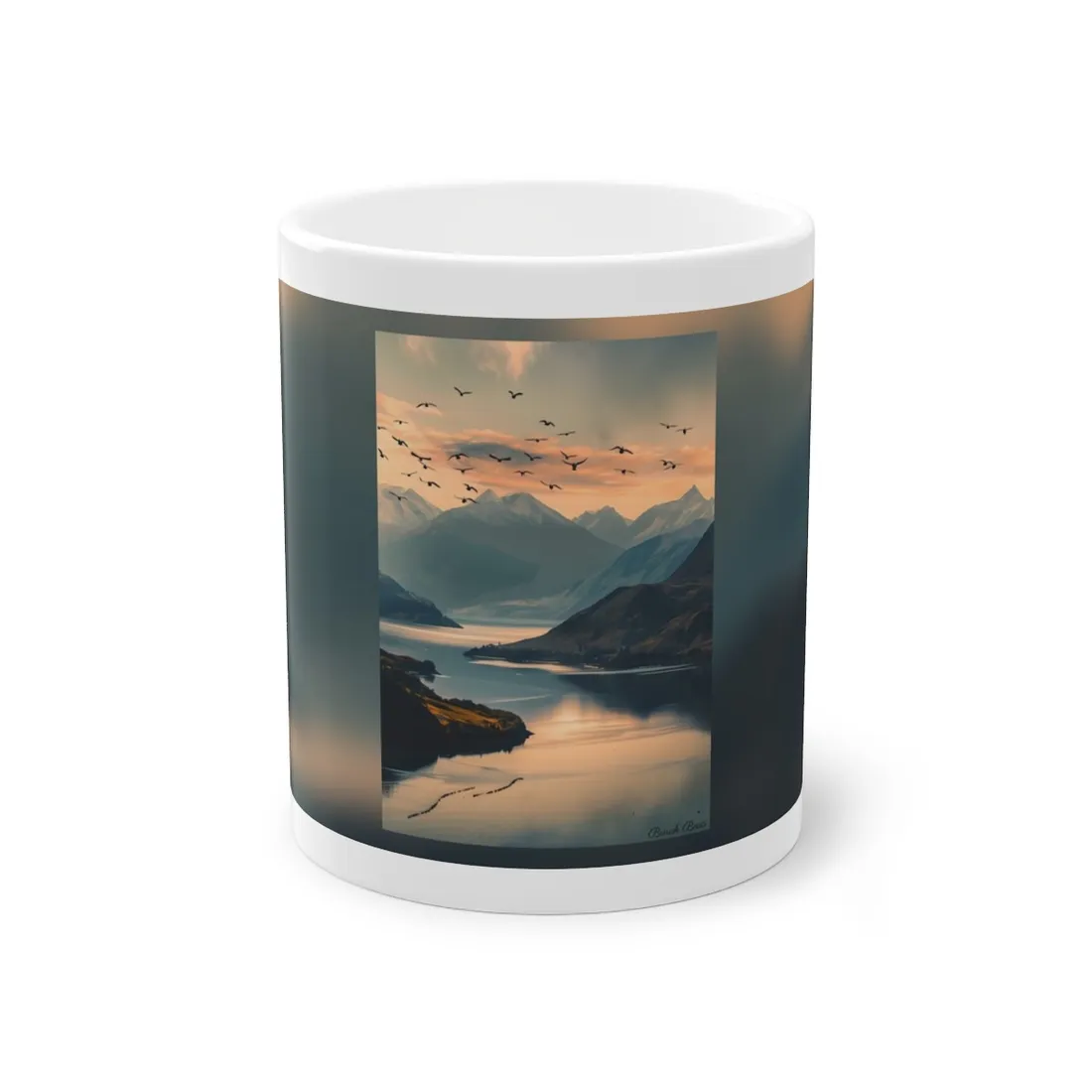 Serene Mountain Lake: Tranquil Natural Beauty - Mug