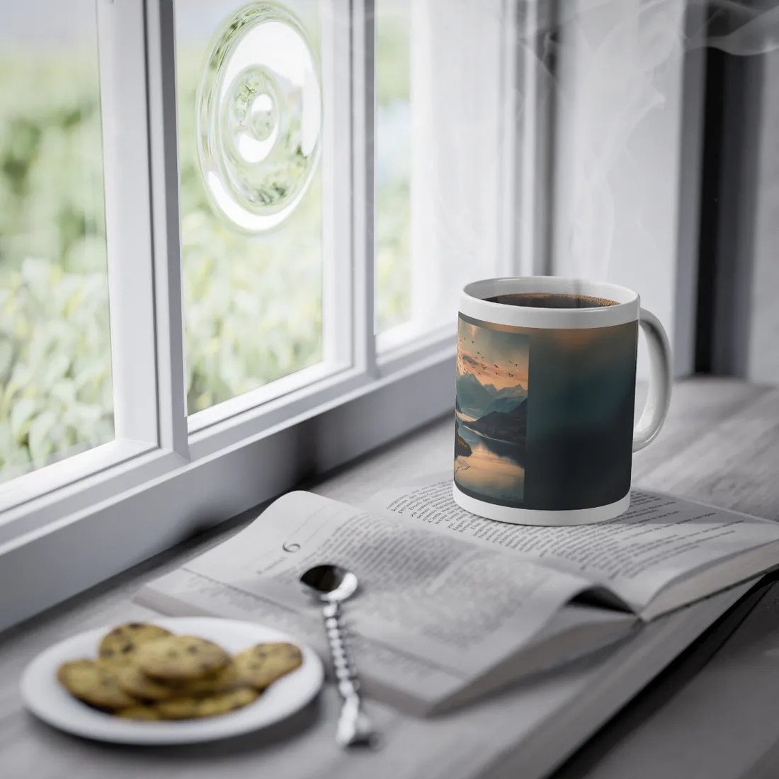 Serene Mountain Lake: Tranquil Natural Beauty - Mug