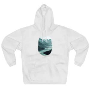 Birds over Misty Mountain Lake Hoodie