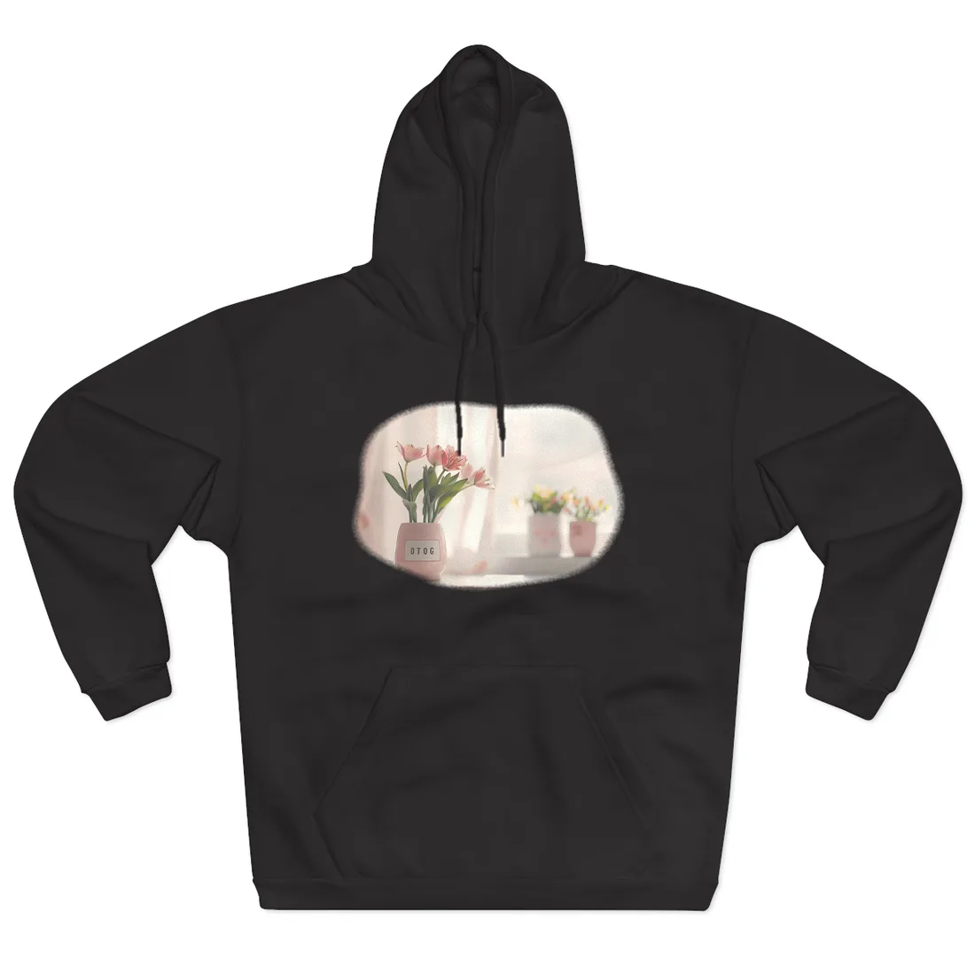Serene Outdoor Landscape: Soft-Spoken Reminder - Hoodie (Black)