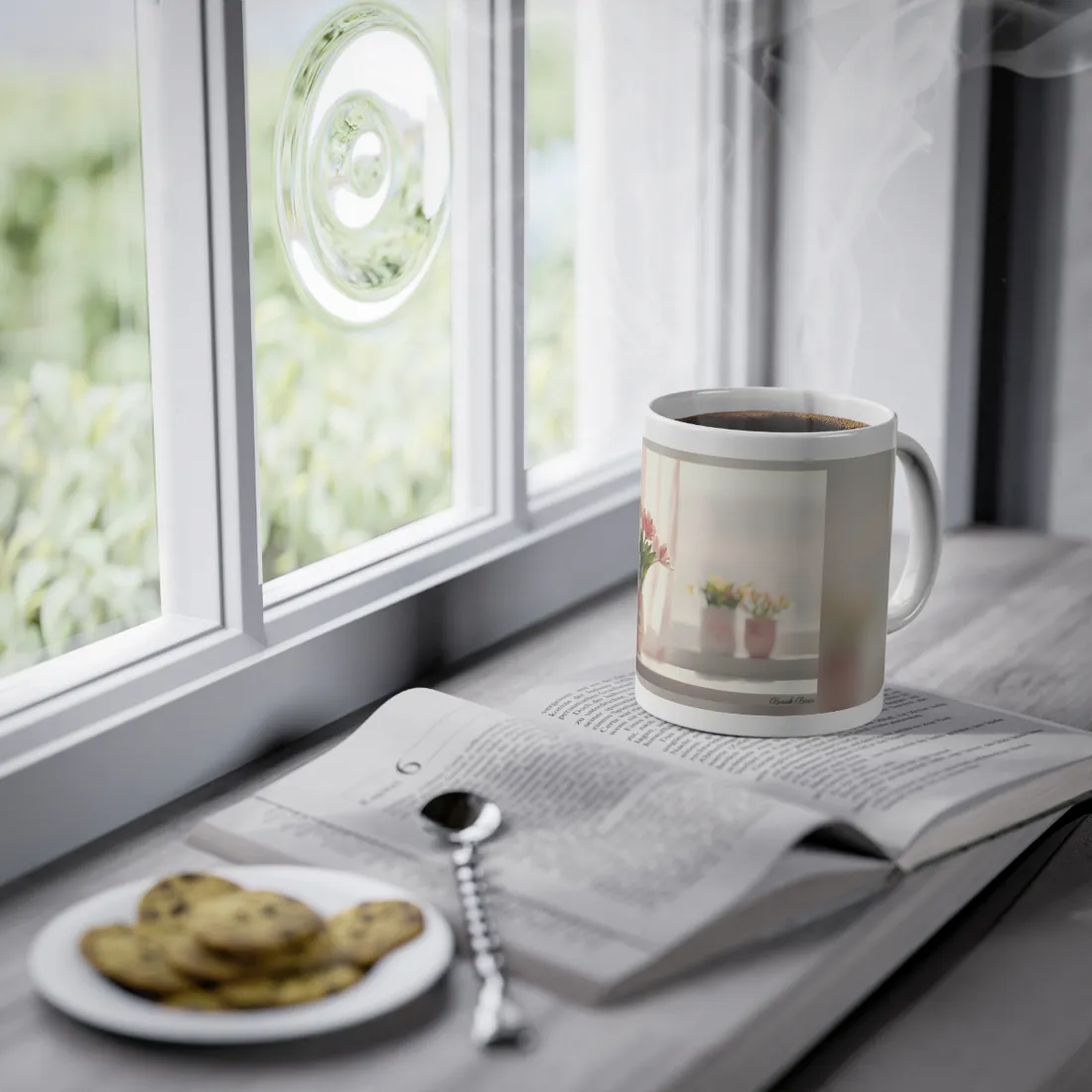Serene Outdoor Landscape: Soft-Spoken Reminder - Mug