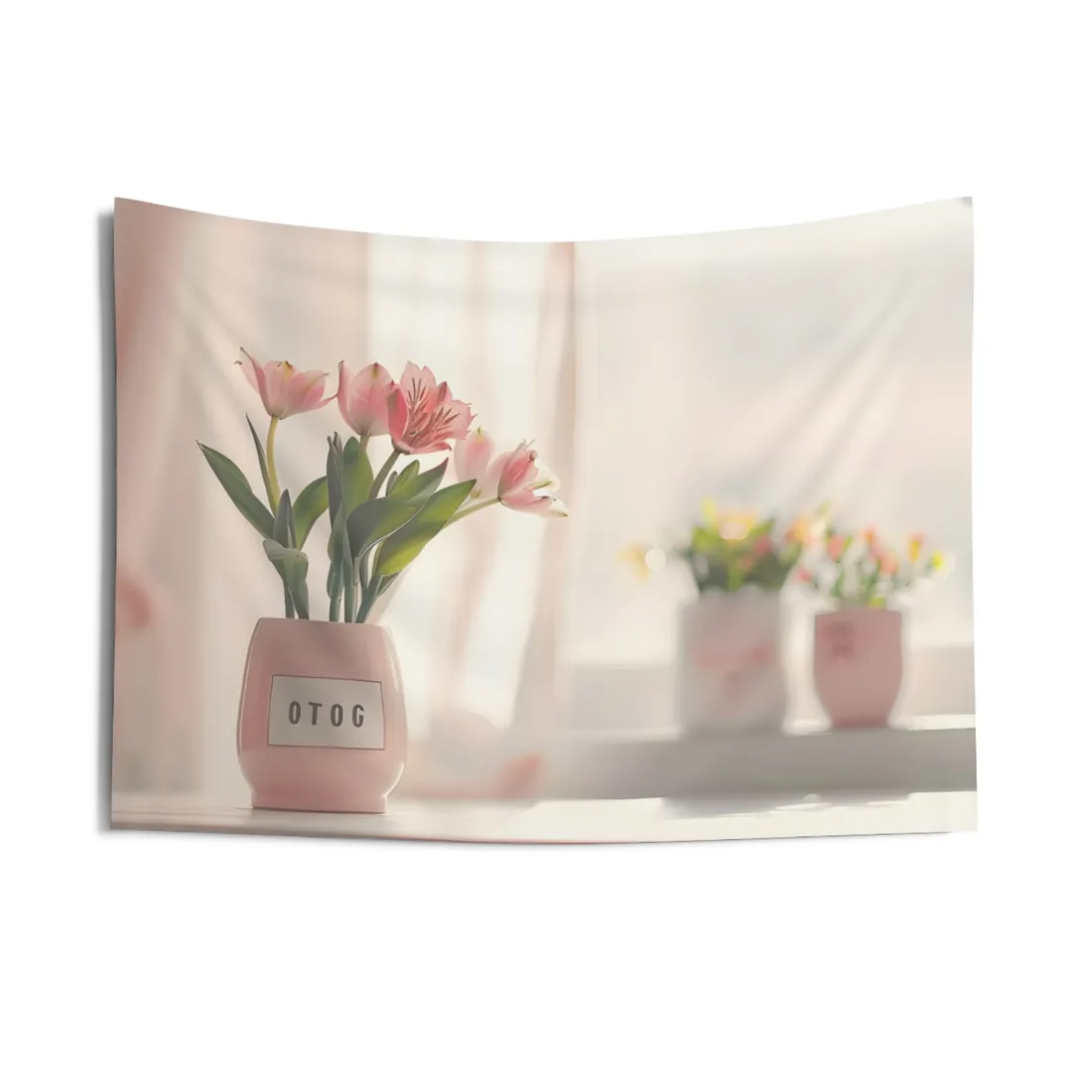 Serene Outdoor Landscape: Soft-Spoken Reminder - Wall Tapestry