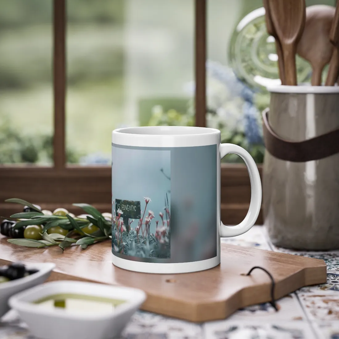 Serene Outdoor Moment: Soft Focus Art - Mug