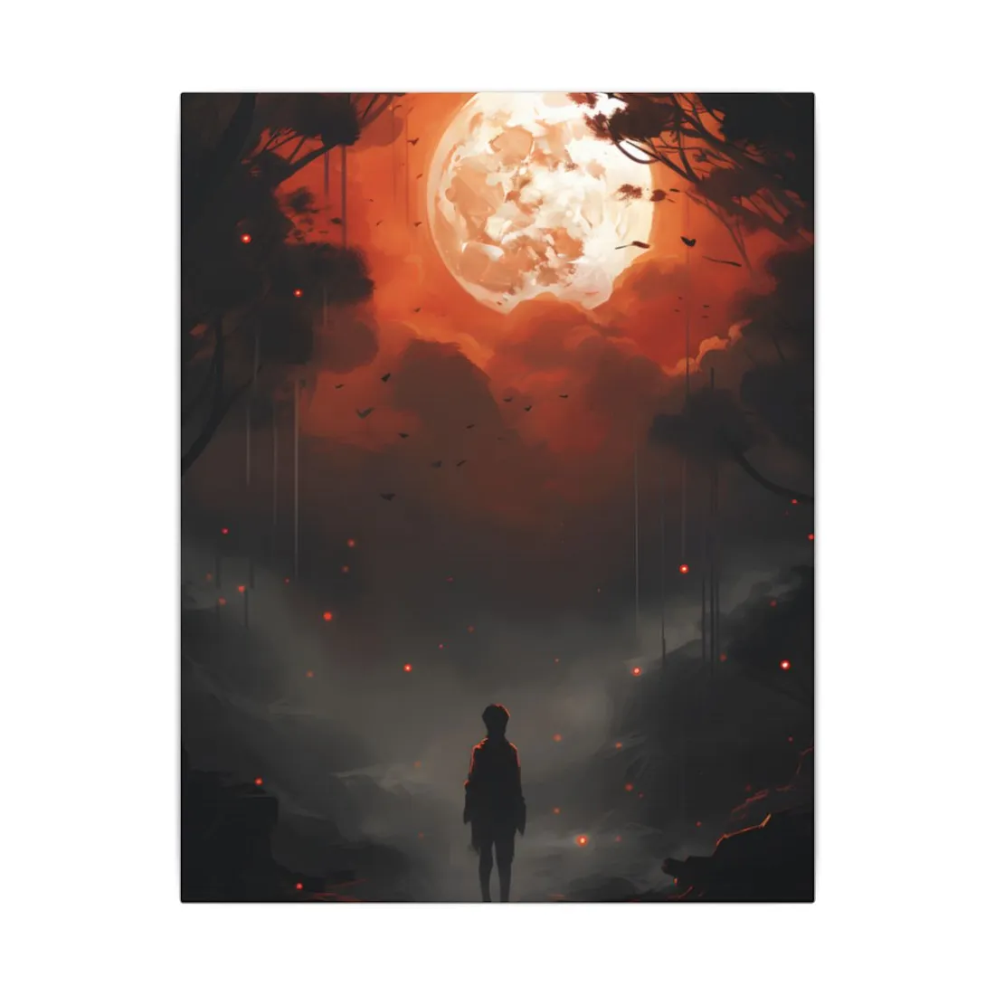 Serene Outdoors: A Peaceful Moment - Canvas