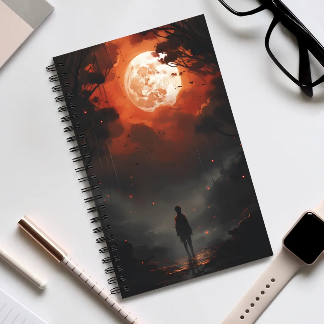 Serene Outdoors: A Peaceful Moment - Spiral Notebook