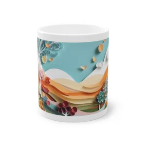 Layered Paper Hills Mug