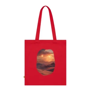 Desert Sunset Landscape: Dunes at Dusk Tote Bag