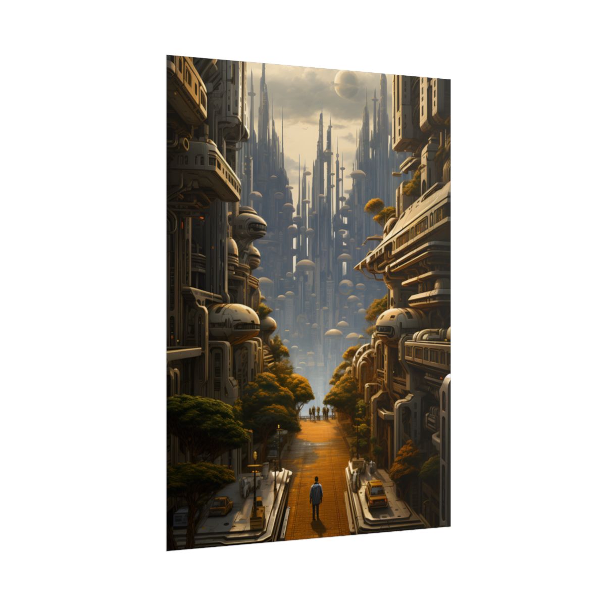 Serene Utopia: Tranquil Garden Oasis - Poster