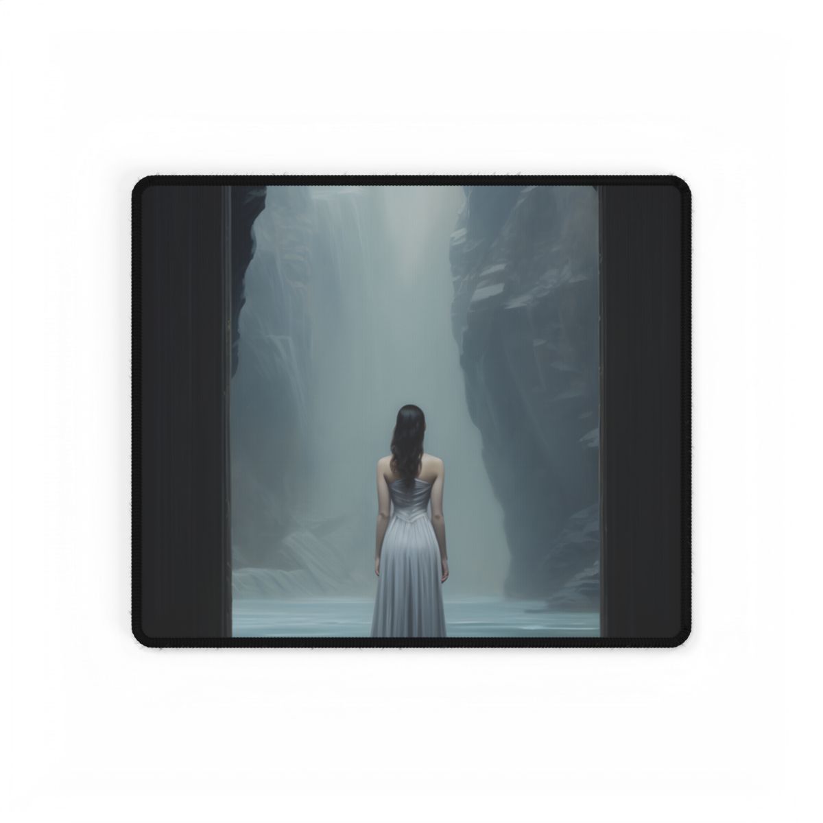 Serenity in Nature: Tranquil Outdoor Scene - Desk Mat