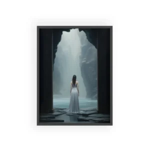 Gate to the Misty Cavern Framed Poster