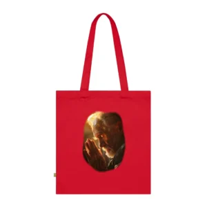 Old Man Praying Tote Bag