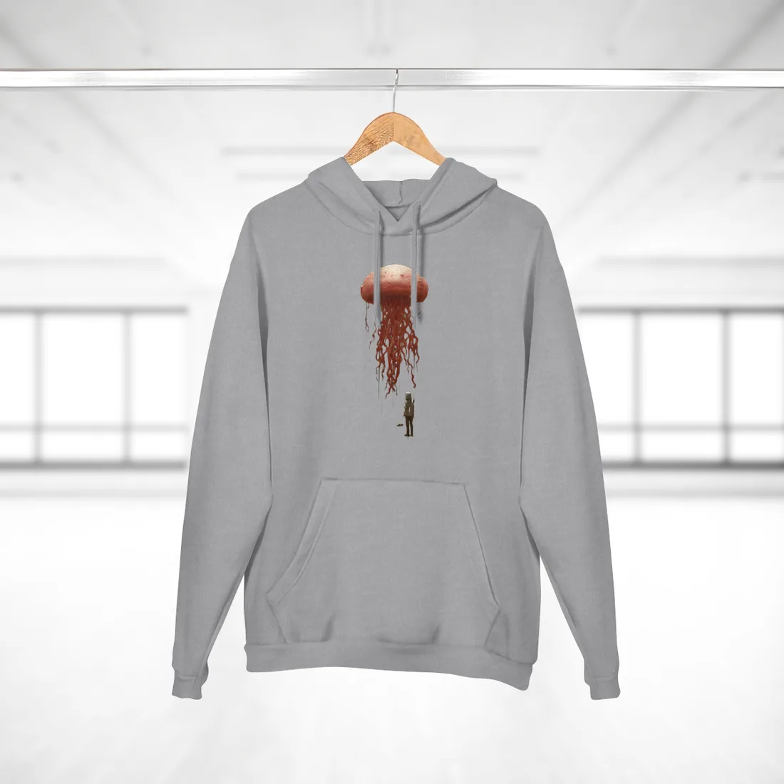 Serious Book Cover Art: Illustrative Masterpiece Hoodie - Hoodie (Heather Grey)