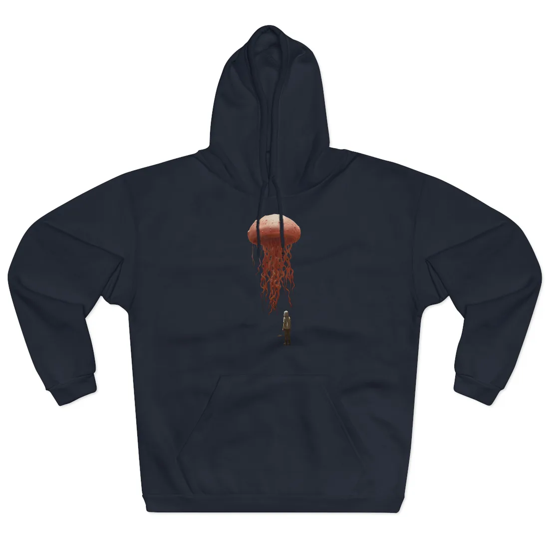Serious Book Cover Art: Illustrative Masterpiece Hoodie - Hoodie (Navy)
