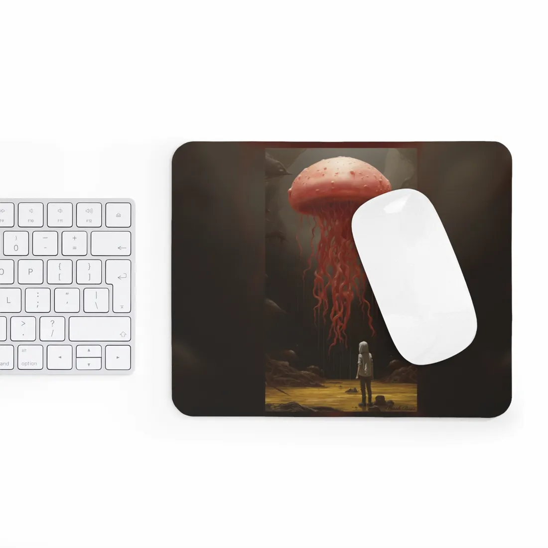 Serious Book Cover Art: Illustrative Masterpiece - Mouse Pad