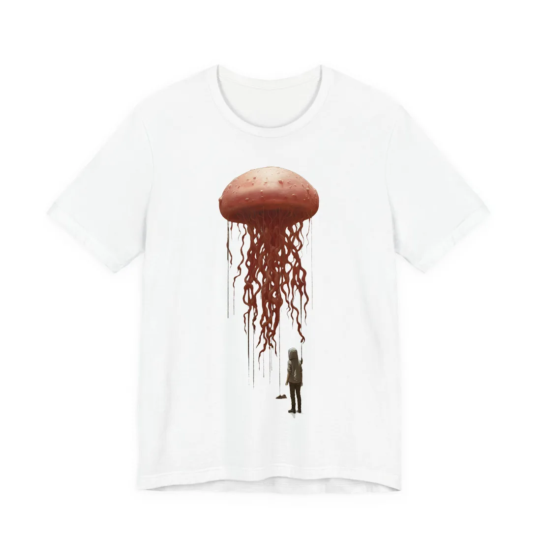 Serious Book Cover Art: Illustrative Masterpiece T-Shirt - T-Shirt (White)