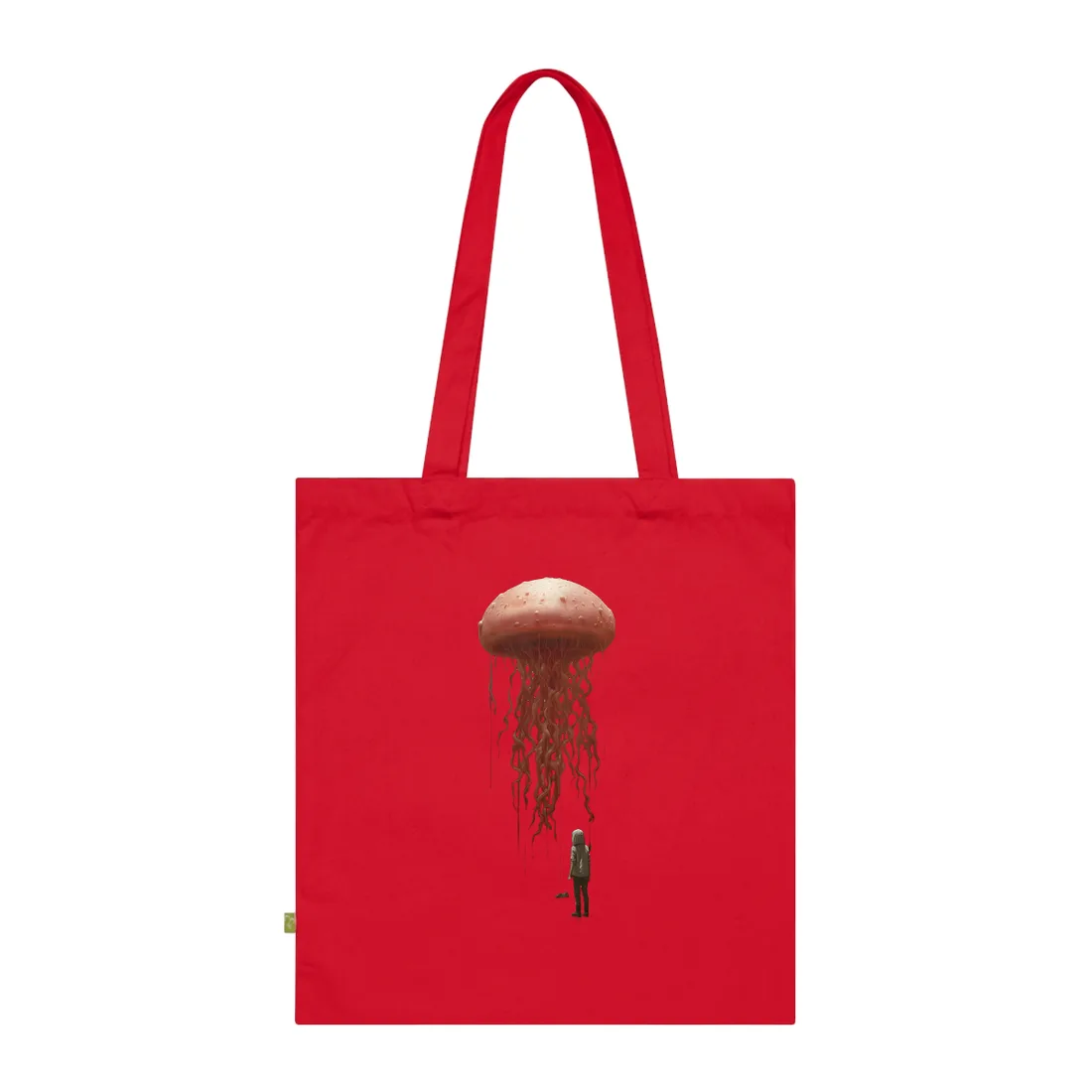 Serious Book Cover Art: Illustrative Masterpiece Tote Bag - Tote Bag (Classic Red)