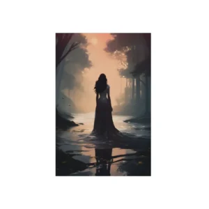 Dusk by the River Metal Poster