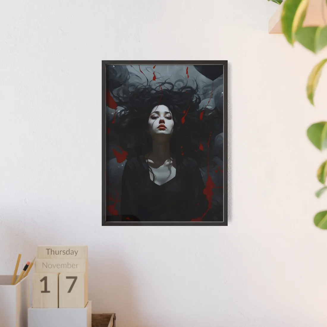 Simple Bottle Label Art: Object Photography - Framed Poster