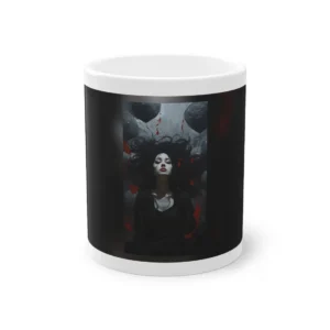 Woman with Dark Flowing Hair Mug