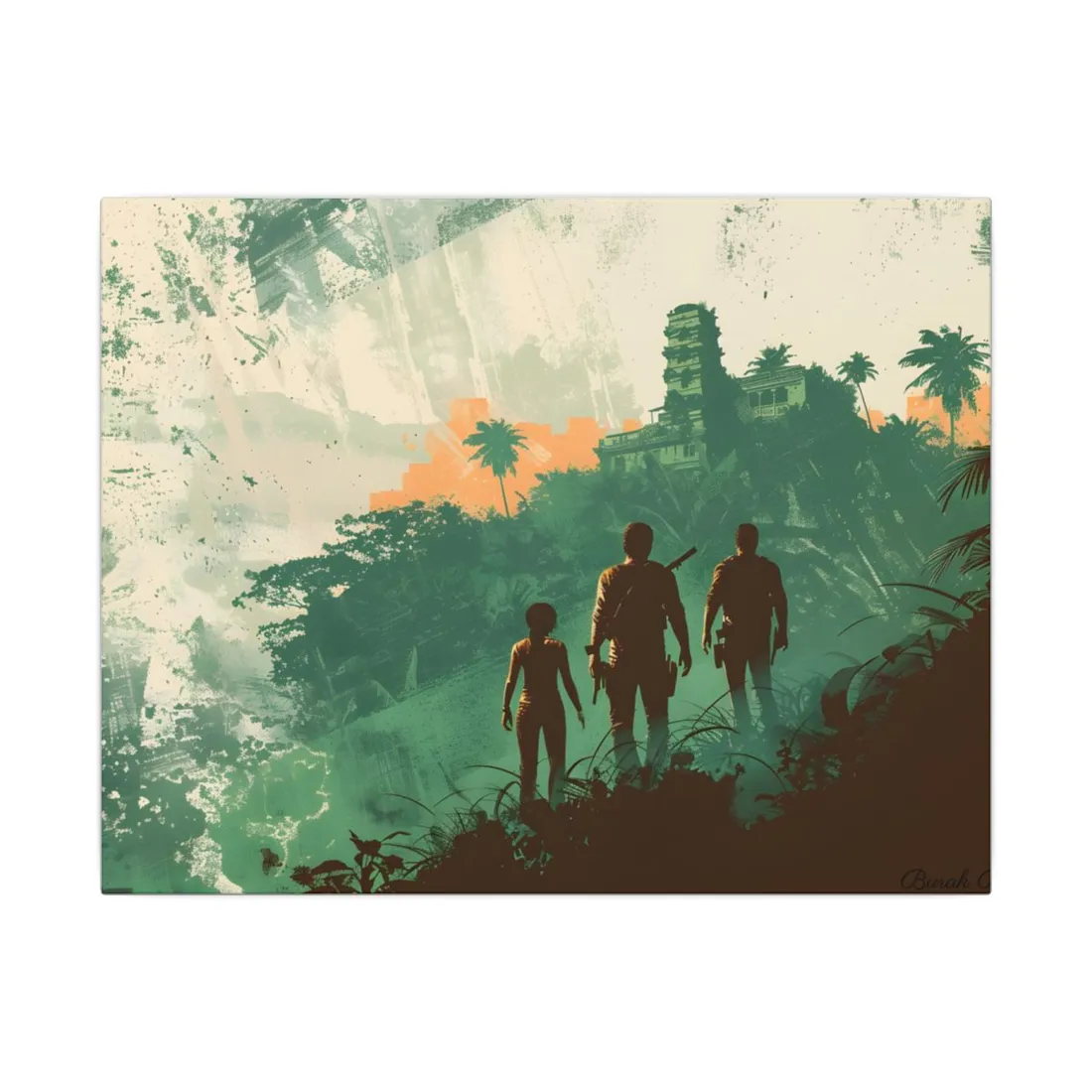 Simple Duo: Minimalist Character - Canvas