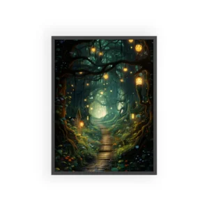 Enchanted Forest Path Framed Poster