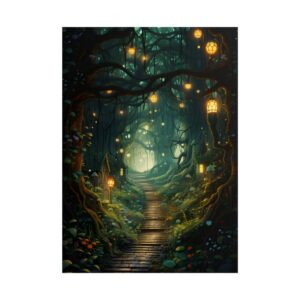 Enchanted Forest Path Poster