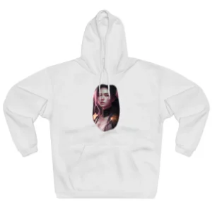 Woman with Rose in Hair Hoodie