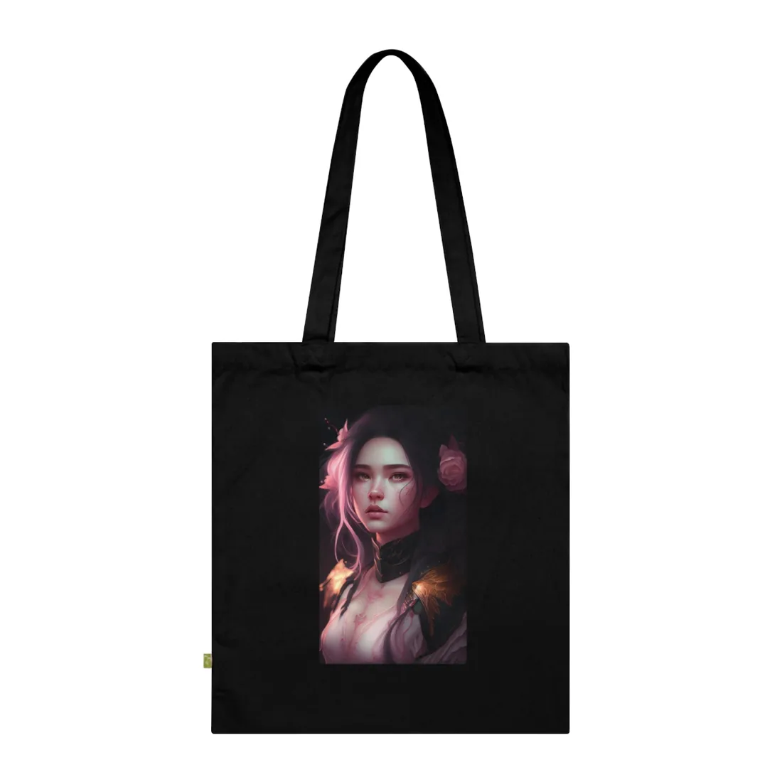 Soft Focus Portrait: Astonishing Female with Pink Hair in a Dre - Tote Bag