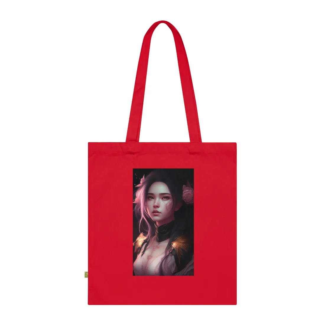 Soft Focus Portrait: Astonishing Female with Pink Hair in a Dre - Tote Bag