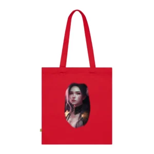 Woman with Rose in Hair Tote Bag