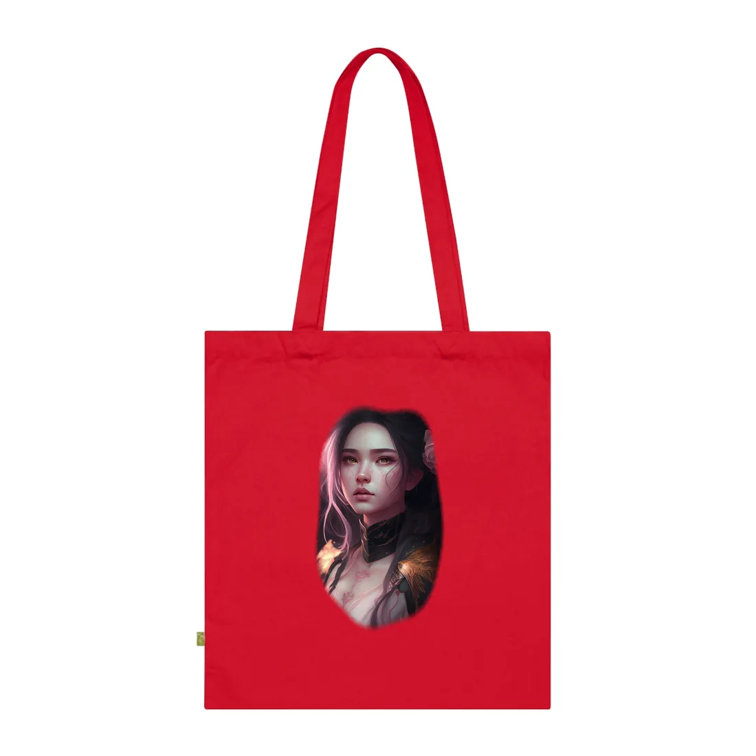 Soft Focus Portrait: Astonishing Female with Pink Hair in a Dre Tote Bag - Tote Bag (Classic Red)