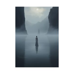 Misty Water Solitude Poster