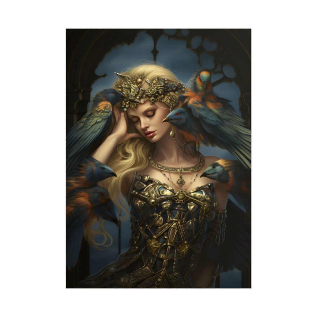 Songbird Guardian: Nature Artwork - Poster