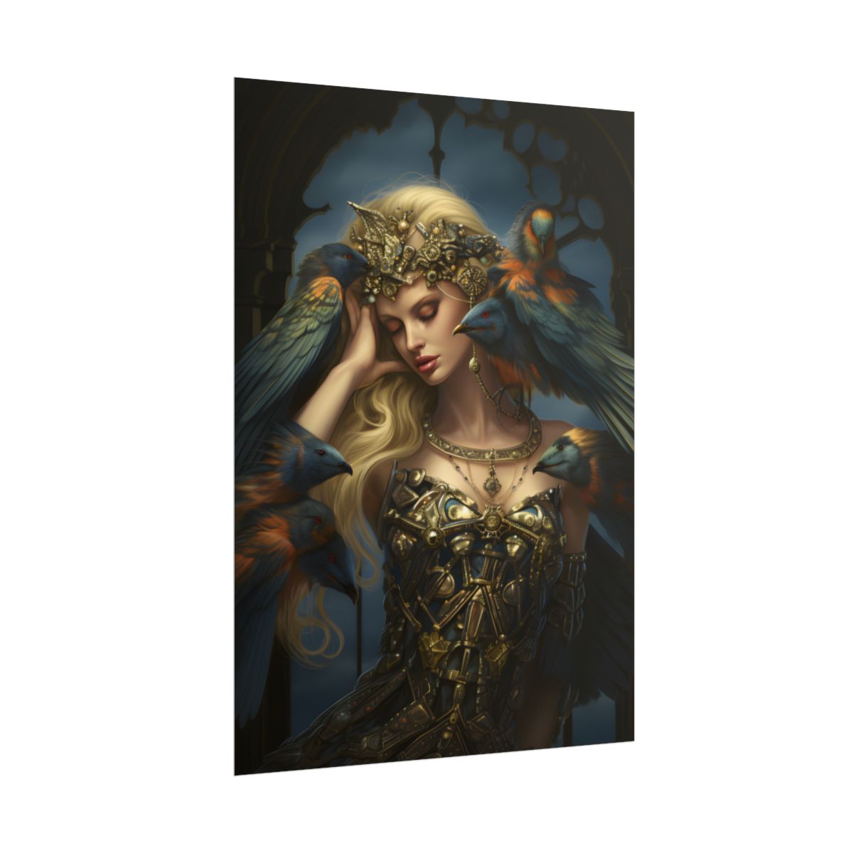 Songbird Guardian: Nature Artwork - Poster