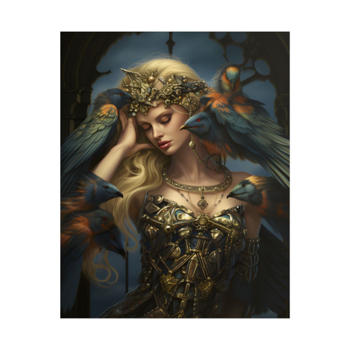 Songbird Guardian: Nature Artwork - Poster