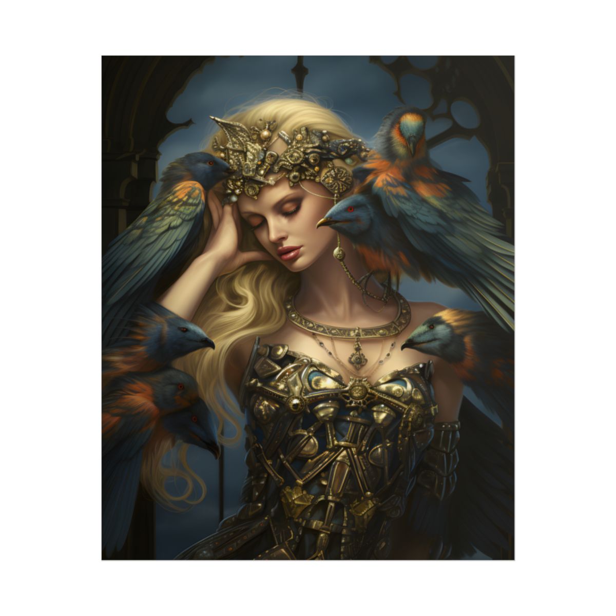Songbird Guardian: Nature Artwork - Poster