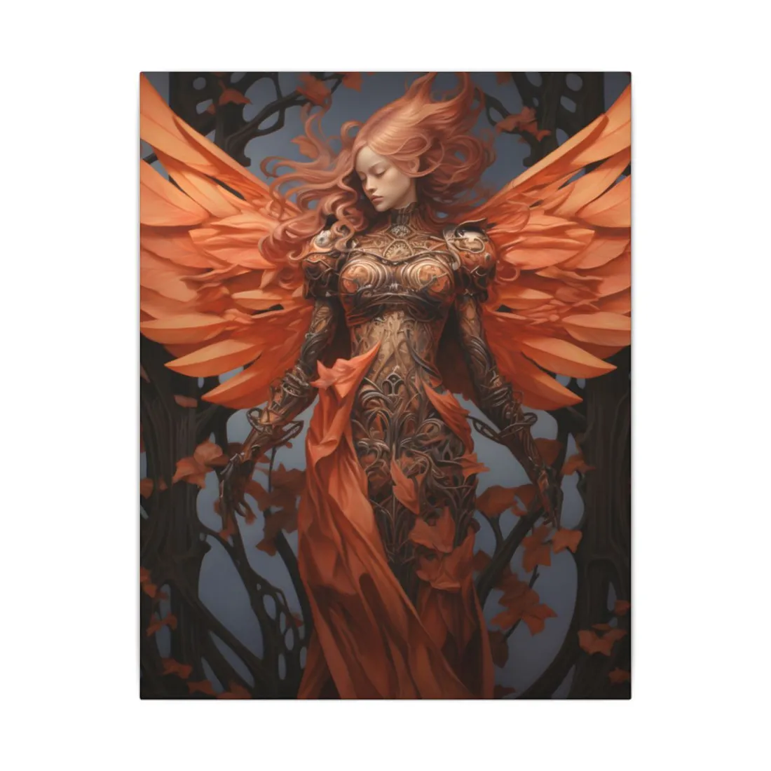 Songbird Guardian: Vibrant Nature - Canvas
