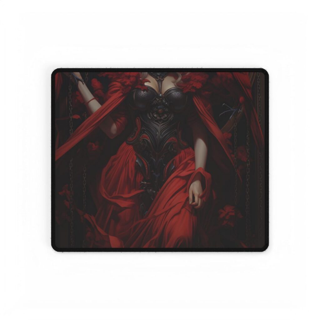 Songbird in Nature: Colorful Bird Perched on Nest - Desk Mat