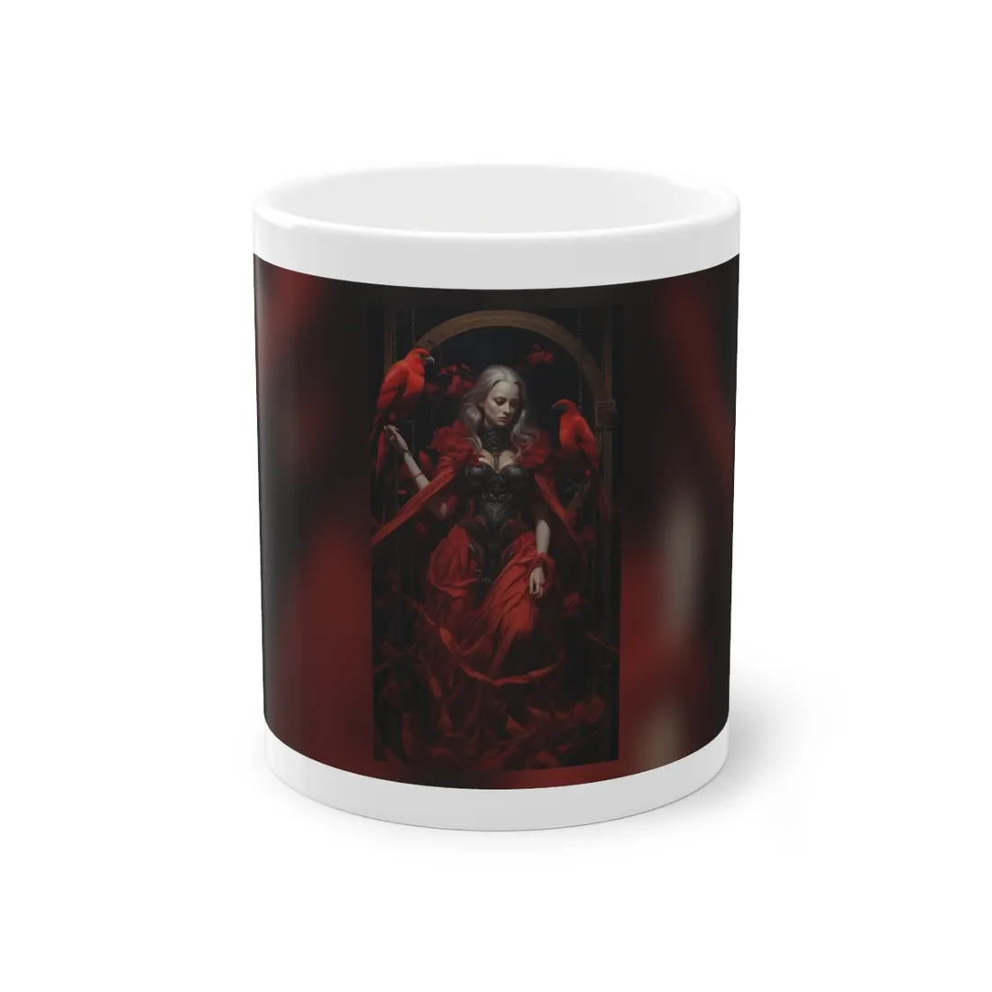 Songbird in Nature: Colorful Bird Perched on Nest - Mug