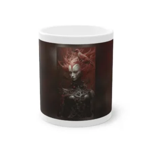 Woman with Red Bird Mug