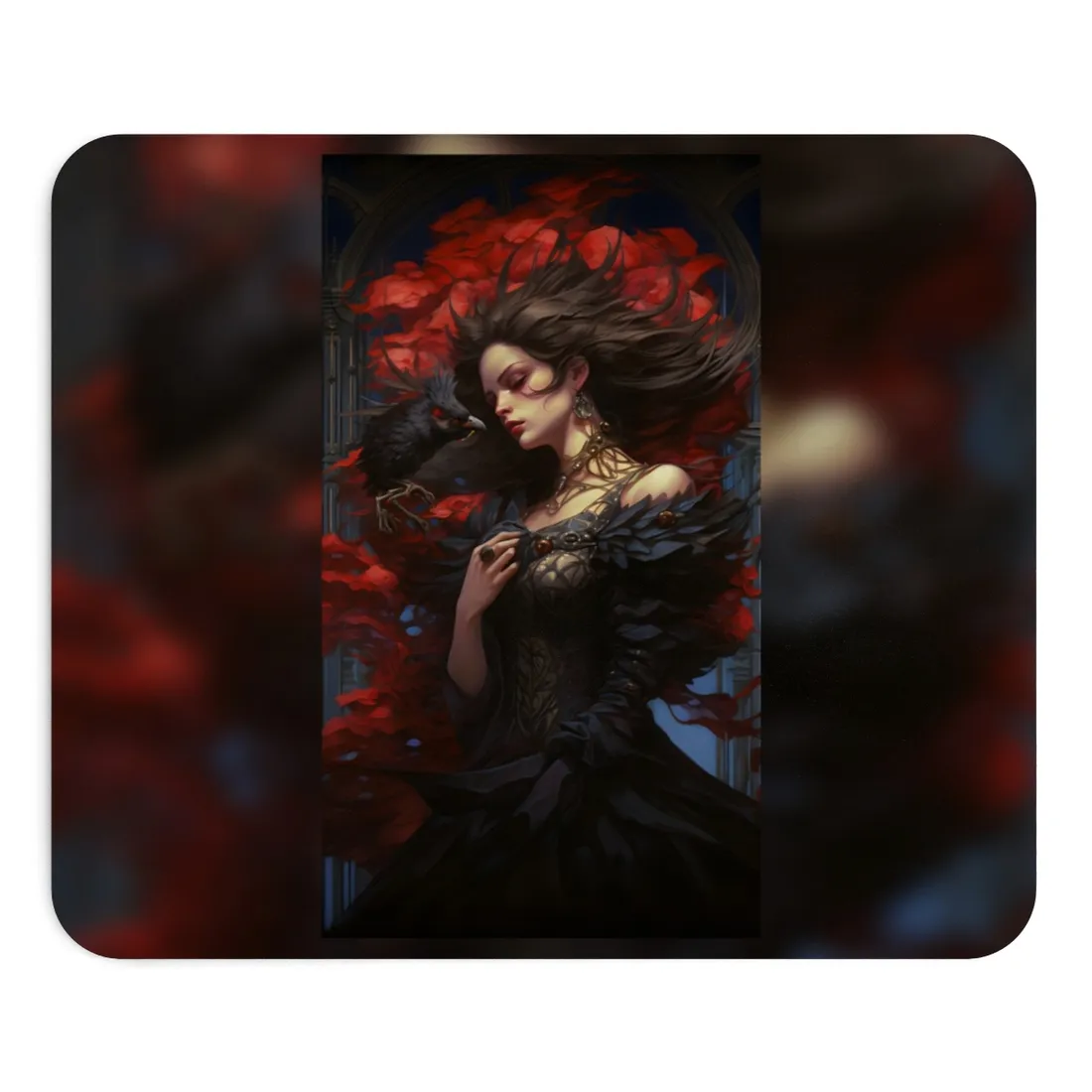Songbird Serenade: Nature's Gentle Guardian Art - Mouse Pad