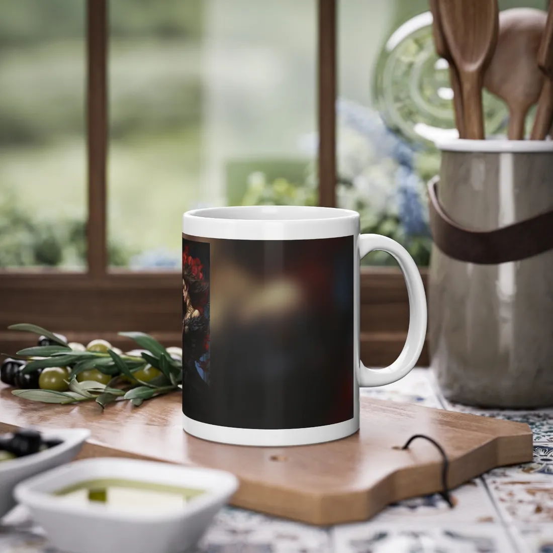 Songbird Serenade: Nature's Gentle Guardian Art - Mug